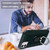 For iPhone 12 mini Carbon Fiber Protective Case with 360 Degree Rotating Ring Holder(Green)