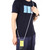 For iPhone 12 mini Transparent TPU Protective Case with Lanyard & Card Slot(Blue)