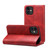 For iPhone 12 mini Calf Texture Horizontal Flip Leather Case with Holder & Card Slots & Wallet (Red)