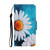 For iPhone 12 mini Colored Drawing Pattern Horizontal Flip Leather Case with Holder & Card Slots & Wallet (Daisy)