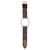 For Fitbit Blaze Retro Flowers Series Leather Watch Band(Green Flowers)