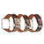 For Fitbit Blaze Retro Flowers Series Leather Watch Band(Chrysanthemum)