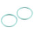 2 PCS Rear Camera Glass Lens Metal Protector Hoop Ring for iPhone 12(Green)