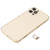 Battery Back Cover Assembly (with Side Keys & Speaker Ringer Buzzer & Motor & Camera Lens & Card Tray & Power Button + Volume Button + Charging Port & Wireless Charging Module) for iPhone 12 Pro(Gold)