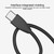 IVON CA87 USB to 8 Pin TPE Fast Charge Data Cable, Cable Length: 1m(Black)