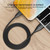IVON CA87 USB to 8 Pin TPE Fast Charge Data Cable, Cable Length: 1m(Black)