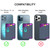 For iPhone 13 Series / iPhone 12 Series Silicone Wallet Pouch Card Case Magsafing Card Holder(Grey)