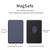 For iPhone 13 Series / iPhone 12 Series Silicone Wallet Pouch Card Case Anti-degaussing Card Holder Magsafing Magnetic Sticker(Grey)