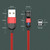 2m 3A Output USB to 8 Pin 540 Degree Rotating Magnetic Data Sync Charging Cable(Red)