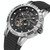 BAOGELA 6772G Round Dial Silicone Strap Luminous Clock Mechanical Watch For Men(Black Shell Black Surface Black Belt)