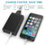 XBX09 40W 5V 8A 5 USB Ports Quick Charger Travel Charger, US Plug(Black)