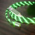 USB to 8 Pin Magnetic Suction Colorful Streamer Mobile Phone Charging  Cable, Length: 1m(Green Light)