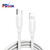 LZ-715 20W PD + QC 3.0 Dual Ports Fast Charging Travel Charger with USB-C / Type-C to 8 Pin Data Cable, EU Plug(White)