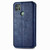 For Motorola G9 power Cubic Grid Pressed Horizontal Flip Magnetic PU Leather Case with Holder & Card Slots & Wallet(Blue)
