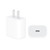 PD 20W Single USB-C / Type-C Port Travel Charger + 3A PD3.0 USB-C / Type-C to 8 Pin Fast Charge Data Cable Set, US Plug 2m