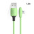 ENKAY Hat-Prince ENK-CB210 2.4A USB to 8 Pin 90 Degree Elbow Silicone Data Sync Fast Charging Cable, Cable Length: 1.2m(Green)