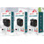 F002C QC3.0 USB + USB 2.0 LED Digital Display Fast Charger with USB to 8 Pin Data Cable, EU Plug(White)