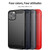 For iPhone 12 / 12 Pro MOF Gentleness Series Brushed Texture Carbon Fiber Soft TPU Case(Black)