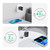PD25W USB-C / Type-C + QC3.0 USB Dual Ports Fast Charger with USB-C to 8 Pin Data Cable, UK Plug(White)