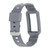 For Fitbit Charge 3 SE Silicone One Body Armor Watch Band(Gray)