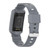 For Fitbit Charge 3 SE Silicone One Body Armor Watch Band(Gray)