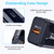 LZ-023 18W QC 3.0 USB Portable Travel Charger + 3A USB to 8 Pin Data Cable, US Plug(White)