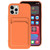 For iPhone 12 TPU + Flannel Lining Shockproof  Case with Card Slots(Orange)