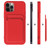 For iPhone 12 TPU + Flannel Lining Shockproof  Case with Card Slots(Orange)