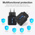 PD03 20W PD3.0 + QC3.0 USB Charger with USB to 8 Pin Data Cable, US Plug(Black)