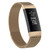 Stainless Steel Magnet Watch Band for FITBIT Charge 4 / 3, Large Size: 210x18mm(Champagne Gold)