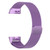 Stainless Steel Magnet Watch Band for FITBIT Charge 4 / 3, Large Size: 210x18mm(Light Purple)