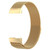 Stainless Steel Magnet Watch Band for FITBIT Charge  4 / 3Small Size: 190x18mm(Gold)