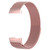 Stainless Steel Magnet Watch Band for FITBIT Charge  4 / 3Small Size: 190x18mm(Pink)