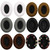 2 PCS Headset Sponge Cover For BOSE QC15 / QC3 / QC2 / QC25 / AE2 / AE2i(Coffee  + Black LR)