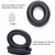2 PCS Headset Sponge Cover For BOSE QC15 / QC3 / QC2 / QC25 / AE2 / AE2i(Coffee  + Black LR)