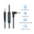 3 PCS 3.5mm to 2.5mm Audio Cable with Mic For Bose QC25/QC35/OE2, Length: 1.4m(Black)