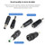 7.4 x 5.0mm DC Male to 5.5 x 2.1mm DC Female Power Plug Tip for Dell D400 / D500 / D600 / D800 Laptop Adapter