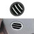 Car Left Side Dashboard Small Air Outlet Circular Air-conditioning Outlet for Mercedes-Benz C Class W204 (Black)