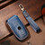 Hallmo Car Cowhide Leather Key Protective Cover Key Case for Old BMW(Blue) Hallmo Car Cowhide Leather Key Protective Cover Key Case for Old BMW(Blue)
