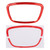 Car Auto Steering Wheel Ring Cover Trim Sticker Decoration for Audi (Red)