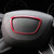 Car Auto Steering Wheel Ring Cover Trim Sticker Decoration for Audi (Red)