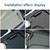 Car Water Cup Holder Roller Blind Zipper Storage Box Trim for Mercedes-Benz W204 / W212 2008-2015 (Grey)