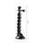 Extended Suction Cup Jaws Flex Clamp Mount with Cold Shoe Phone Clamp (Black)