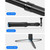 RUIGPRO One-piece Handheld Tripod Selfie Stick Telescopic Monopod Mount for DJI Osmo Action, GoPro HERO10 Black /9 Black / HERO8 Black /7 /6 /5 /5 Session /4 Session /4 /3+ /3 /2 /1, Xiaoyi and Other Action Cameras(Black)