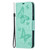 For Samsung Galaxy S21+ 5G Embossing Two Butterflies Pattern Horizontal Flip PU Leather Case with Holder & Card Slot & Wallet & Lanyard(Green)