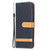 For Samsung Galaxy S21+ 5G Color Matching Denim Texture Horizontal Flip Leather Case with Holder & Card Slots & Wallet & Lanyard(Black)