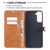 For Samsung Galaxy S21+ 5G Color Matching Denim Texture Horizontal Flip Leather Case with Holder & Card Slots & Wallet & Lanyard(Black)