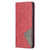 For Samsung Galaxy S21 5G Rhombus Texture Horizontal Flip Magnetic Leather Case with Holder & Card Slots(Red)