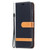 For Samsung Galaxy S21 5G Color Matching Denim Texture Horizontal Flip Leather Case with Holder & Card Slots & Wallet & Lanyard(Black)