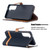 For Samsung Galaxy S21 5G Color Matching Denim Texture Horizontal Flip Leather Case with Holder & Card Slots & Wallet & Lanyard(Black)